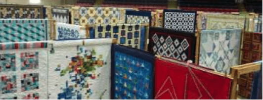 Quilts at a quilt show