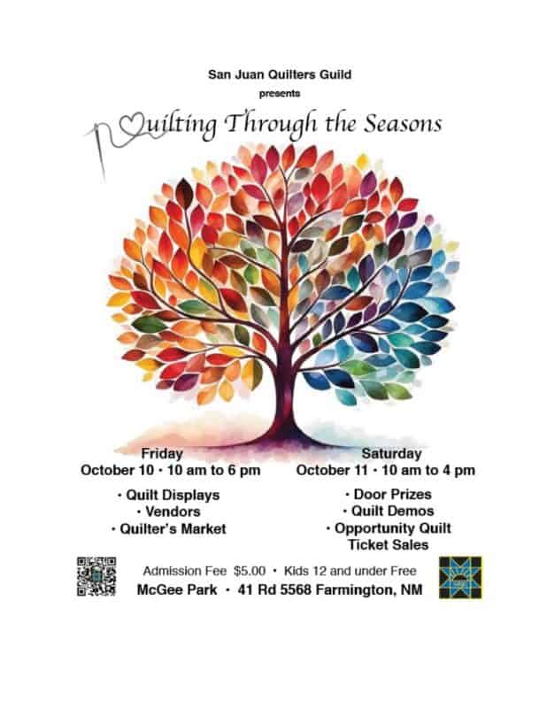 San Juan Quilters Guild 2025 Show Flyer