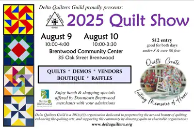 Delta Quilters Guild Show Flyer