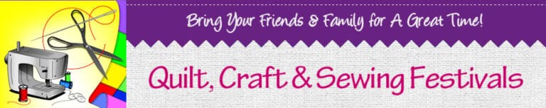 Quilt, Craft, and Sew Event Logo