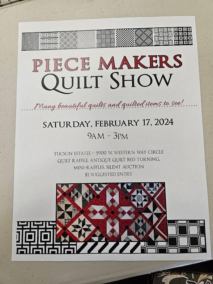 Piece Makers Quilt Show Flyer