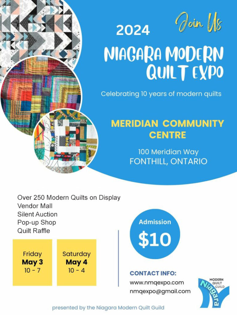Niagara Modern Quilt Show Flyer