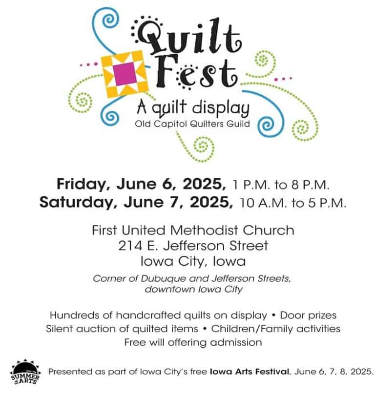 Quilt Fest Iowa City Flyer