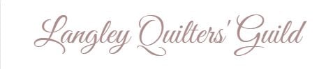 Langley-Quilters-Guild Elegant script text reads Langley Quilters Guild in a soft brown color on a white background.